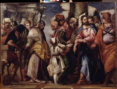 Cristo e la donna sorpresa in adulterio da Veronese