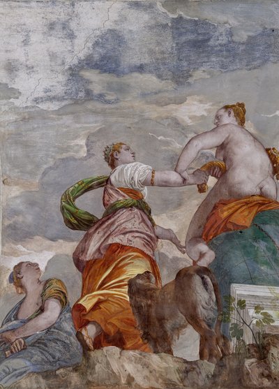 Fortuna, Ambizione e Invidia, la Stanza del cagnolino (dettaglio) da Veronese