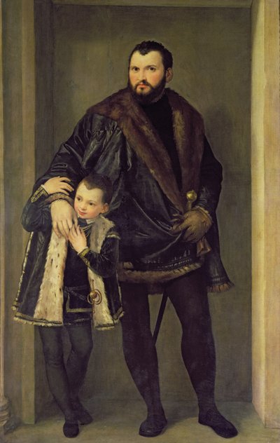 Giuseppe da Porto e suo figlio Adriano, c.1555 da Veronese