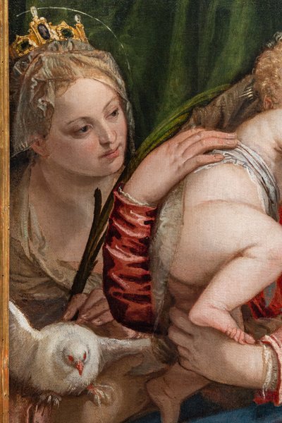 Madonna e Gesù Bambino tra S. Caterina d