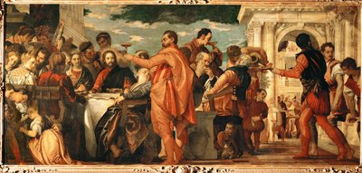 Le nozze di Cana (dipinto su tela) da (1528-88) Veronese