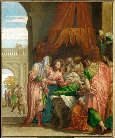 La resurrezione della figlia di Giairo ... da (1528-88) Veronese
