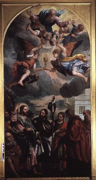 La moglie di Zebedeo che intercede con Cristo per i suoi due figli da Veronese