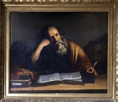 San Marco che scrive il Vangelo - attribuito a Veronese, Chiesa di La Turbie da Veronese