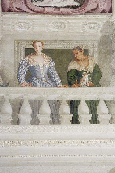 Membri della Famiglia Barbaro, dalla Sala di Olimpo, c.1561 (dettaglio) da Veronese