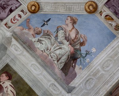 Paolo Caliari noto come Veronese, affresco, Villa Barbaro, Maser, Italia da Veronese