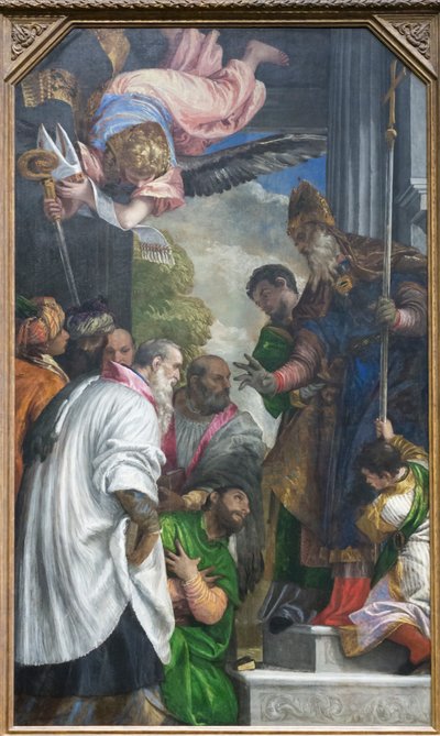 La consacrazione di San Nicola da (1528 88) Veronese