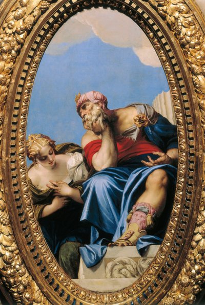 Il vecchio orientale e la giovane donna da Veronese