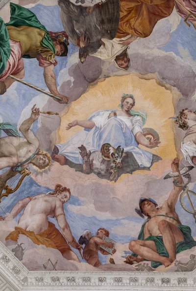 Armonia universale circondata dagli dei: Zeus con un