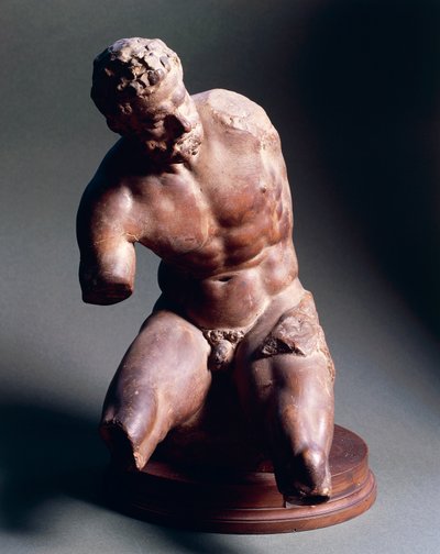 Nudo maschile, circa 1572, terracotta da Giambologna