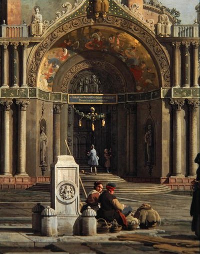 Capriccio di una chiesa (dettaglio) da Canaletto