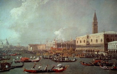 Il ritorno del Bucintoro al molo il giorno dell