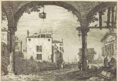 Le Portique à la Lanterne, c.1744 da Canaletto