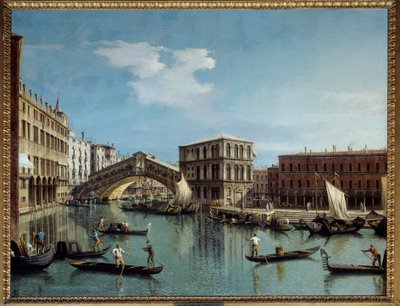 Il ponte di Rialto a Venezia da Canaletto