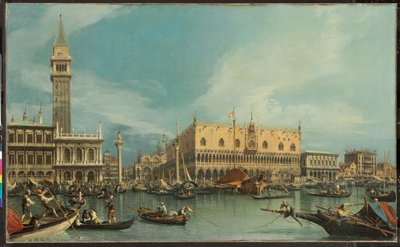 Il Molo, Venezia, dal Bacino di San Marco da Canaletto