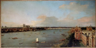 Veduta di Londra e del Tamigi nel XVIII secolo da Canaletto