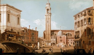Veduta del campo dei santi apostoli a Venezia da Canaletto