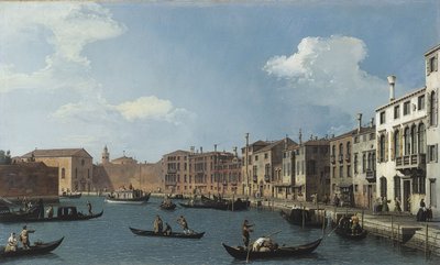 Vista del Canale di Santa Chiara, Venezia, ca. 1730 da (1697 1768) Canaletto