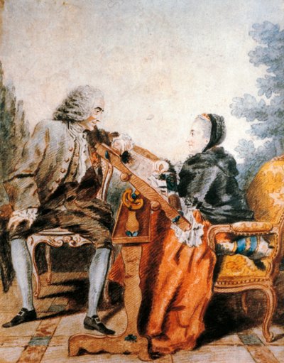 Ritratto di Voltaire da Carmontelle