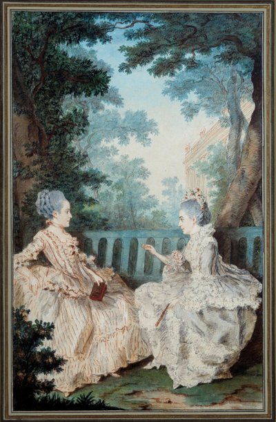 Madame de Breget e Madame de Cassine da Carmontelle
