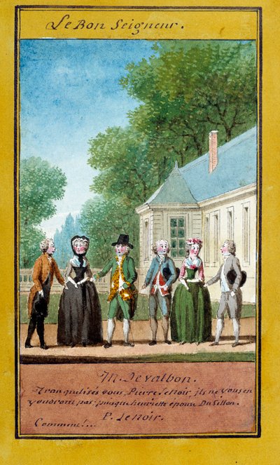 Il buon Dio Illustrazione di una serie di proverbi. Acquerello di Louis Carrogis detto Carmontelle XVIII secolo. Chantilly, Museo Condé da Carmontelle