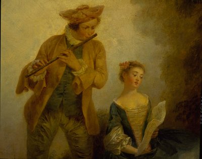 Tre figlie del compositore Joseph-Nicolas-Pancrace Royer che eseguono la musica del balletto Zaide da Carmontelle