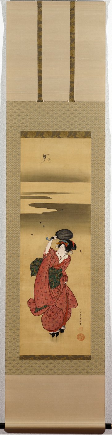 Giovane donna a caccia di lucciole da (1777-1835) Toyokuni II