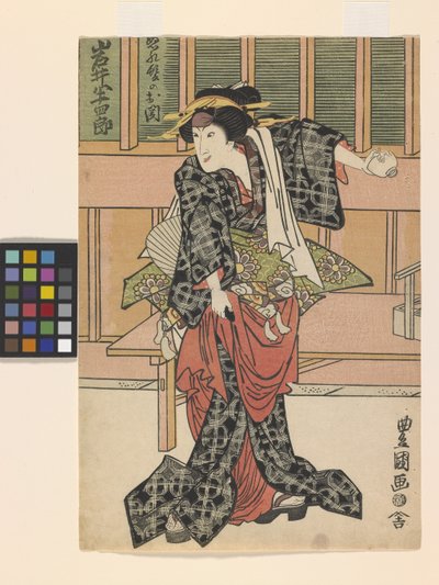 Iwai Hanshiro nel ruolo della sorella di Nuregami Chūkichi, Oseki da (1777 1835) Toyokuni II