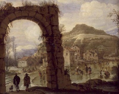 Scena invernale con un arco da AB.C.