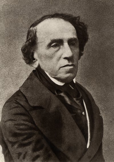 Giacomo Meyerbeer (1791-1864) (Jakob Liebmann Beer) compositore tedesco che si stabilì a Parigi e si affermò come uno dei principali compositori di grand opéra francese (foto b/n) da (1820 1910) Nadar