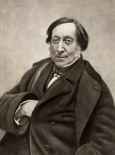 Gioachino (Antonio) Rossini (1792-1868) compositore italiano. Da una fotografia di Nadar, pseudonimo di Gaspard-Felix Tournachon (1820-1910) da (1820 1910) Nadar