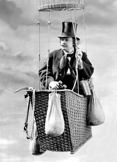 Fotografo francese Gaspard Felix Tournachon detto Felix Nadar (1820-1910) qui è un autoritratto in studio in una gondola di una mongolfiera da (1820 1910) Nadar