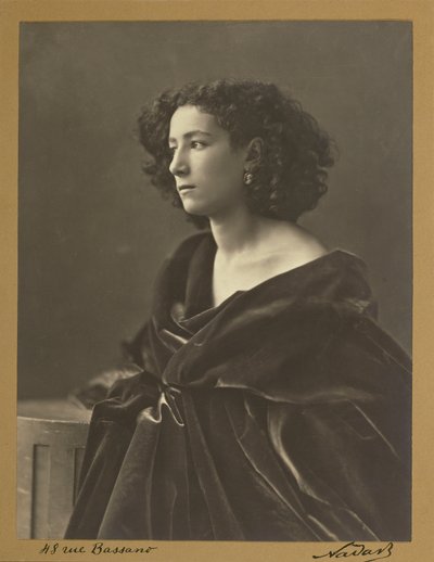 Ritratto di Sarah Bernhardt nel 1864 di Nadar da Nadar