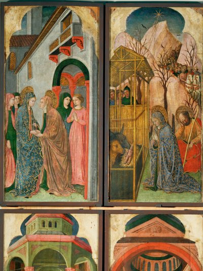 12 scene della vita della Vergine ... da (active c.1463-c.1490) Master of Wilten