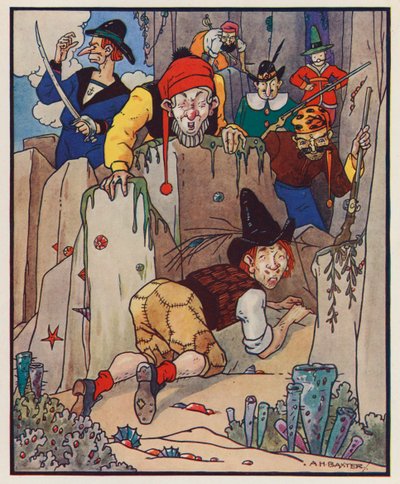 Illustrazione per I viaggi di Gulliver di Jonathan Swift da (after) American School