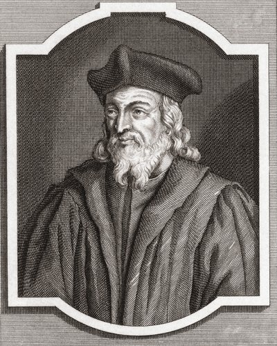 Jerome di Praga. Ritratto. XVIII secolo da (after) Dutch School