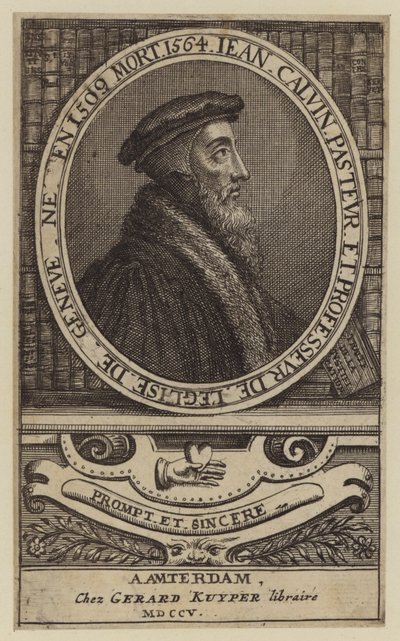 Giovanni Calvino, teologo francese e pastore della Riforma Protestante da (after) Dutch School