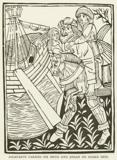 Ascaparte trasporta Sir Bevis e Josian a bordo della nave da (after) English School