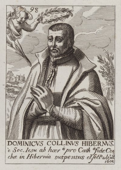 Domenico Collins, gesuita irlandese e martire cattolico (incisione) da (after) English School
