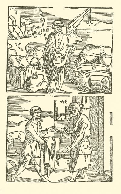 Illustrazione per The Roxburghe Ballads da (after) English School