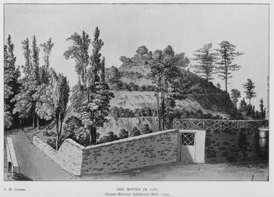 Marlborough, Il Tumulo nel 1788 da (after) English School