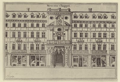 Cappella dei Mercers, c 1694 da (after) English School