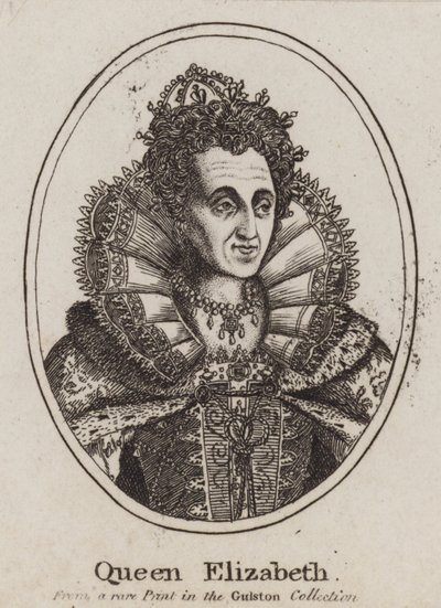 Regina Elisabetta I (incisione) da (after) English School