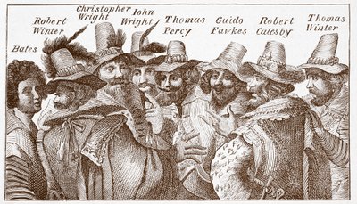 I cospiratori della Congiura delle Polveri, da un