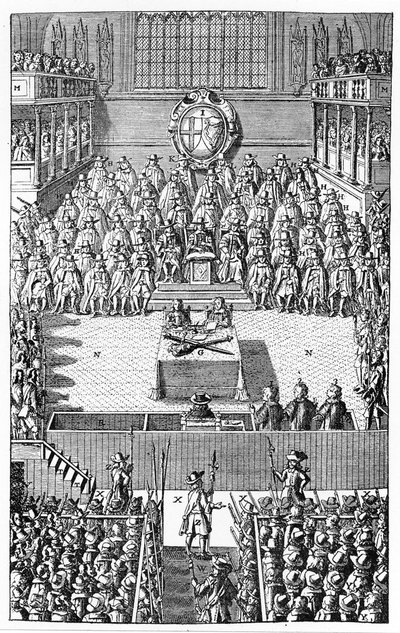 Processo di Carlo I, gennaio 1649 da (after) English School