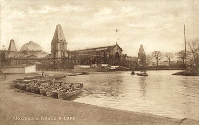 Alexandra Palace, Lago (foto in bianco e nero) da (after) English photographer