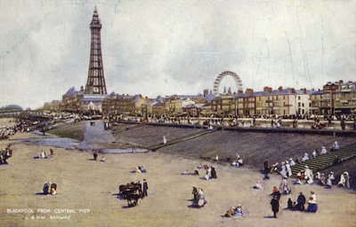 Blackpool dal Central Pier da (after) English photographer