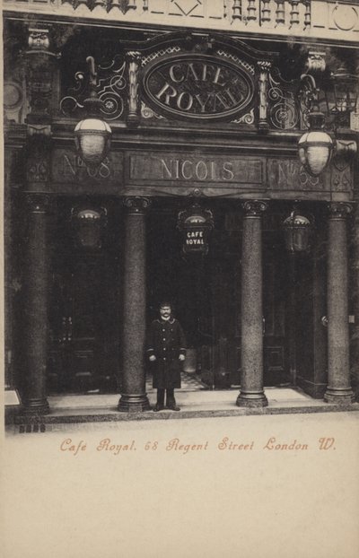 Cafe Royal, 68, Regent Street, Londra da (after) English photographer