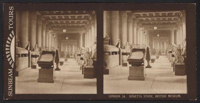 Londra, Stele di Rosetta, British Museum da (after) English photographer