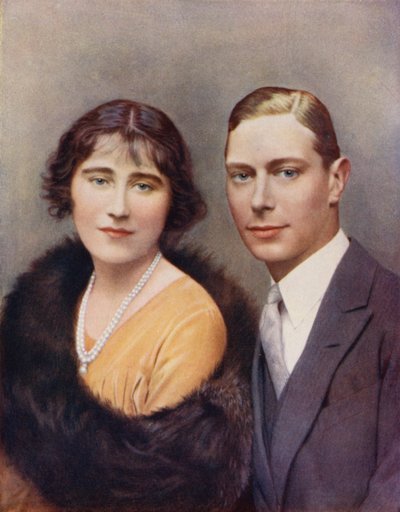 Il Duca e la Duchessa di York nel 1926 da (after) English photographer